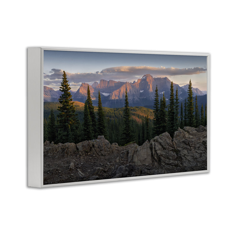 «Diurnal Mountain Scenery», estampe numérique encadrée par Hunter Page, Giclée encadrée blanc bord de mer, H 16 po x l 24 po