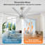 Ventilateur de plafond 8 pales avec télécommande-277424781-277424783
