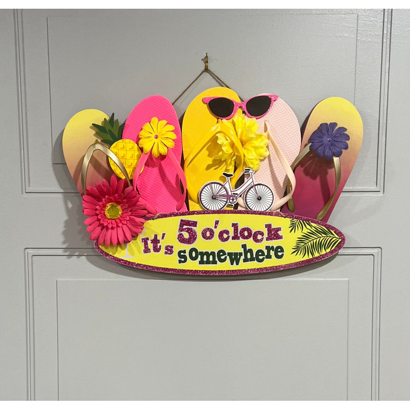 Couronne de tiki avec son horloge 5 'O quelque part