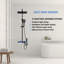 Ensemble de robinets de douche thermostatiques noirs OihPaw