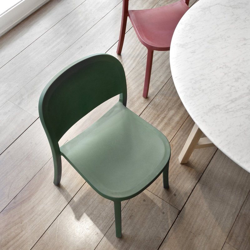 1 Inch Reclaimed Stacking Chair by Jasper Morrison, Green