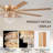 72" Crystal Ceiling Fan Fandelier With Lights - Modern Outdoor Fans With Remote Control-34173875