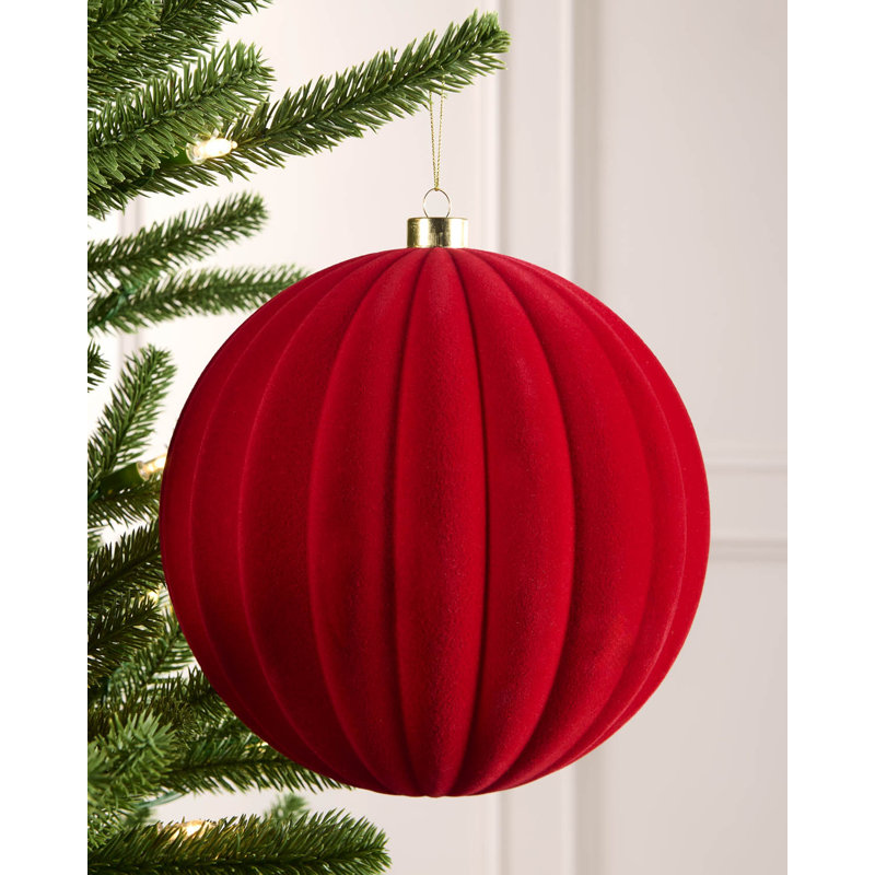 Polystyrene Shatterproof Bauble, 22.6 cm H x 20 cm W x 20 cm D, Red
