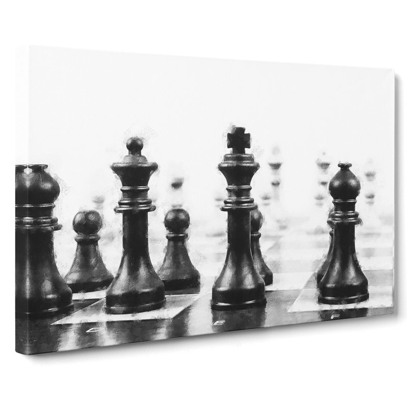 Chess Pieces Vol.2 - Wrapped Canvas, 50cm H x 76cm W x 3cm D