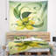 Tapisserie fleur floral jaune floral-28497889