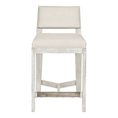 Scoville By Thom Filicia Upholstered Counter Stool with Solid Wood Frame