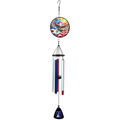 Vitrail USA Eagle avec carillon Liberty Bell - 40 pouces - 3B4116E942474F05B6323DB67F6B12CE