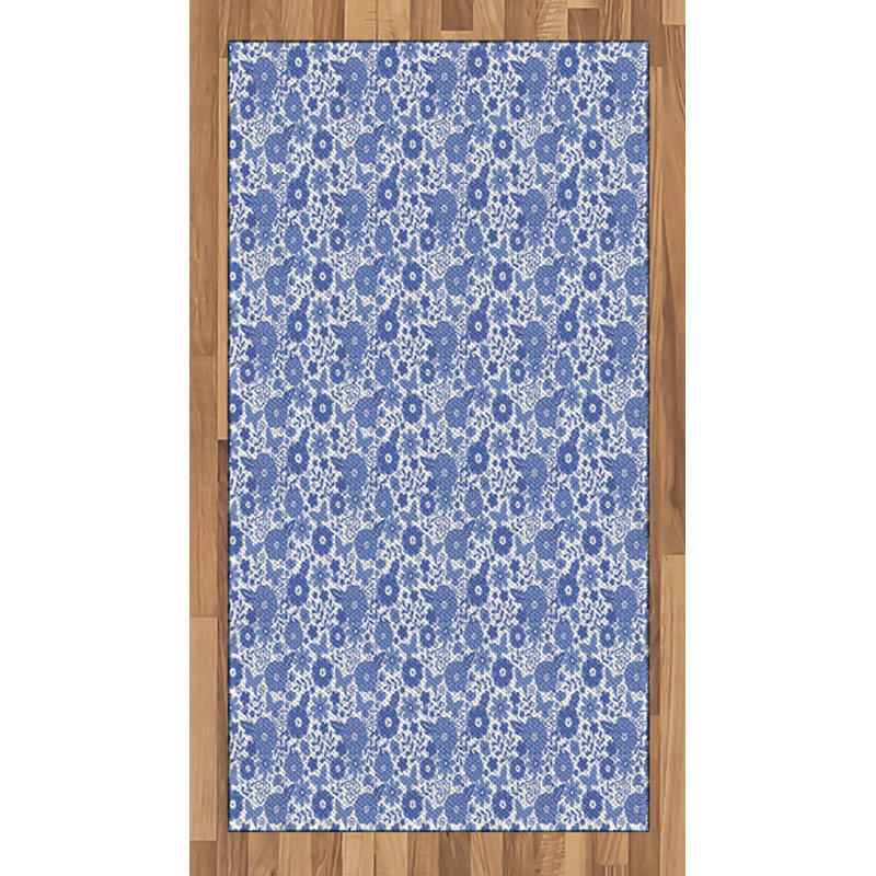Dutch High Density Long Fiber Poly Threads Decorative Area Rug Carpet, Rectangle 2'7" x 5'