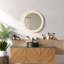 Spacieux meuble-lavabo moderne avec lavabo, finition chêne brun durable