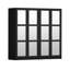 Armoire-penderie modulaire 100% bois 4 portes avec portes en miroir, rangement dans la chambre à coucher - Collection Urban-701096203
