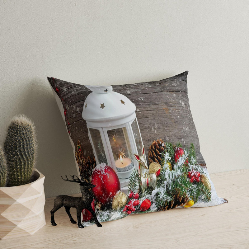 Premium Washable Cushion, 17.0 x 17.0 Inches, 50% Cotton / 50% Polyester, Silicone Filling, Concealed Zip | Soft, Comfortable & Ironable | Perfect for Home Decor, Living Room & Bedroom Accents