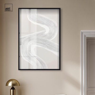 «Gentle Helix III Shadowbox», art mural minimaliste par Art Remedy