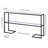 Sosanna 55'' Glass Top Console Table-2071488551