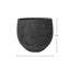 Black Textured Round Fiberstone Pot