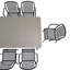 Carachure 6 - Person Patio Dining Set with Rectangular Table-795369192