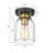 Trento Glass Flush Mount