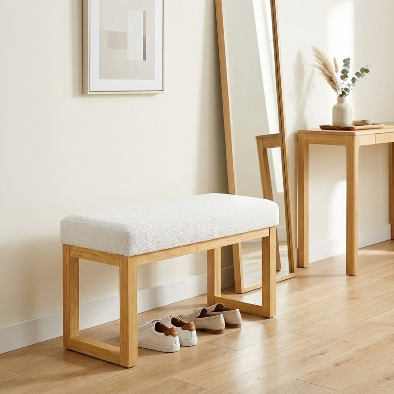 Banc à langer rembourré Modern, Beige
