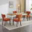Chaises de salle à manger rembourrées confortables de style Mid-Century moderne, structure en bois franc, parfait pour la cuisine ou la salle à manger
