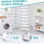 Slim Storage Shelf Door Back Organizer Rack for Kitchen Bathroom 8-Tier