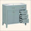 Meuble-lavabo 36 po avec lavabo, armoire de salle de bain avec tiroirs, structure solide et panneau de fibres à densité moyenne-174548368