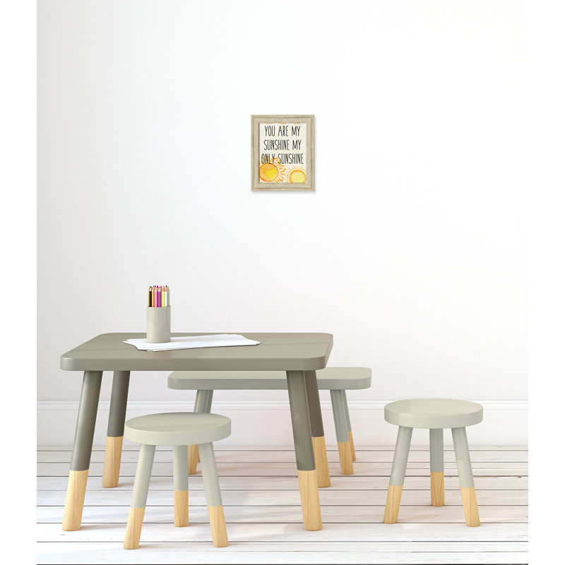Adhésif décoratif soleil A, H 10 po x l 8 po x P 0,6 po, Cadre plat beige