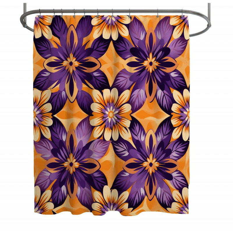 Rideau de douche Floral, H 73 po x l 70 po