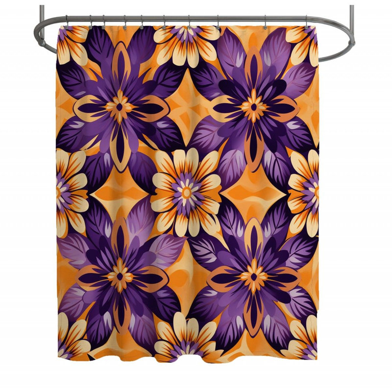Rideau de douche Floral, H 93 po x l 70 po
