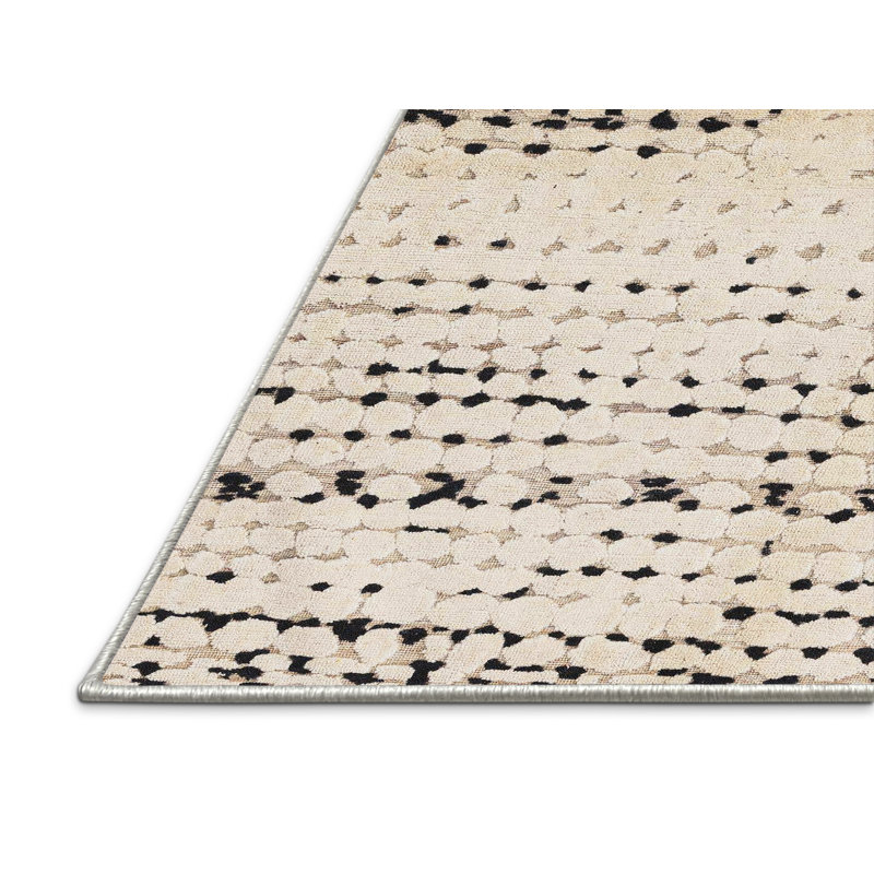 Tapis abstrait moderne 4385, Tapis de couloir 2 pi x 5 pi