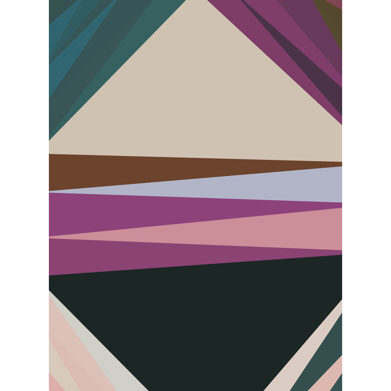 Abstract Composition 1052 Print by Angel Estevez, 32" H x 24" W, Black Framed Canvas