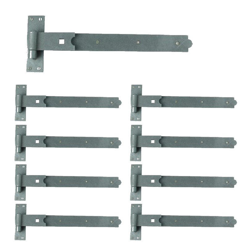Charnière de porte simple à fixation en surface H 3,5 po x l 12 po