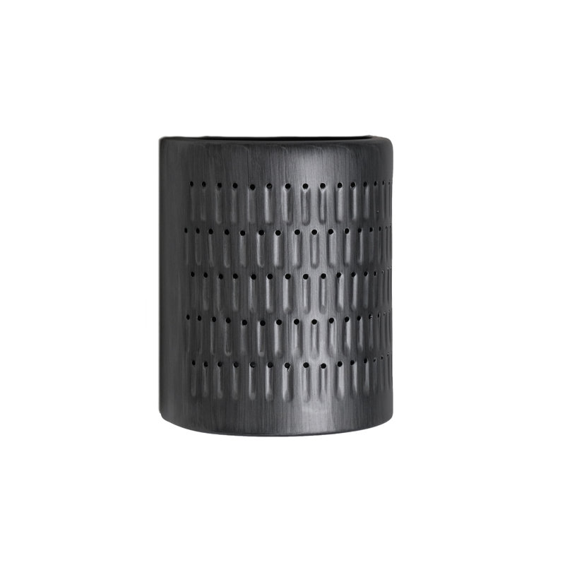 Applique murale d'extérieur en céramique Carely, ampoule DEL incluse, H 10 po x l 8 po x P 5 po, Étain frotté