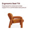 Chaise d'appoint Tubbi, Russet-1025739854