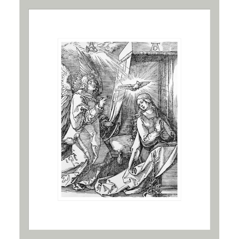L'annonce de la série «Petite passion» par Albrecht Dürer, impression giclée encadrée, H 16,44 po x l 13,75 po