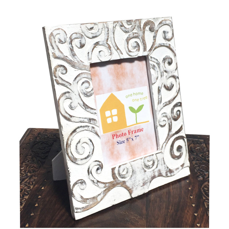 Lomita Solid + Manufactured Wood Picture Frame, 20cm x 26cm, White