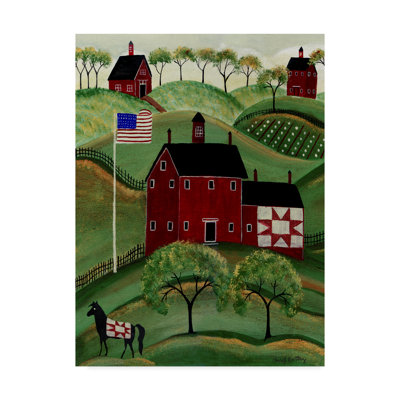 " American Red Quilt House "