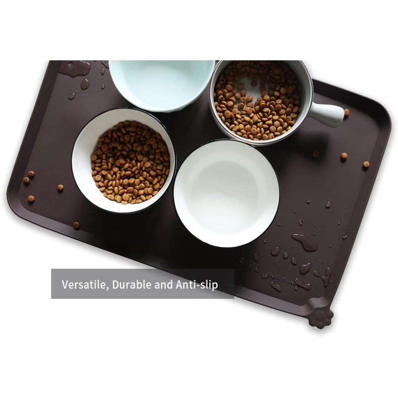 Plateau en silicone Crystopher, H 2,24 po x l 22 po x P 14 po, Noir