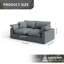 Canapé modulaire rembourré en nuage, canapé confortable et moderne, rembourré de duvet, sièges profonds convertibles pour salon, salon, chambre à coucher-1022022695