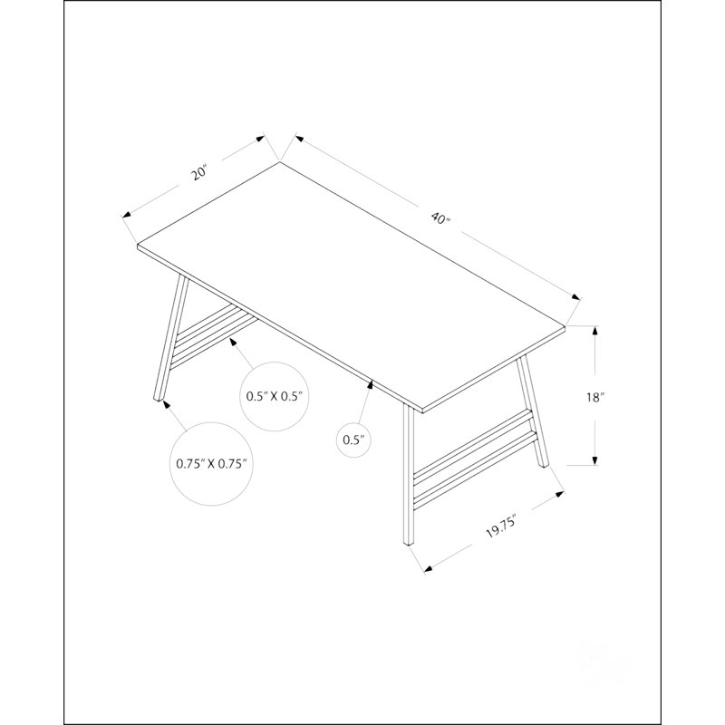 Table basse rectangulaire, Blanc
