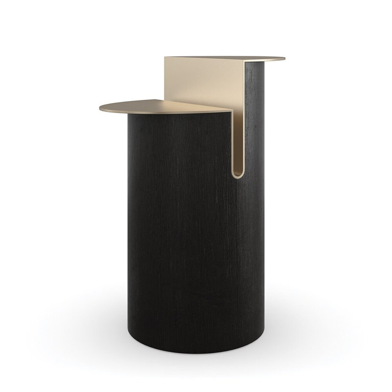 Modern Principles Stainless Steel Top End Table