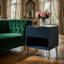 Table de chevet bleu nuit-613275297