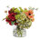 Ranunculus and Baby's Breath Faux Floral Arrangement in Vase