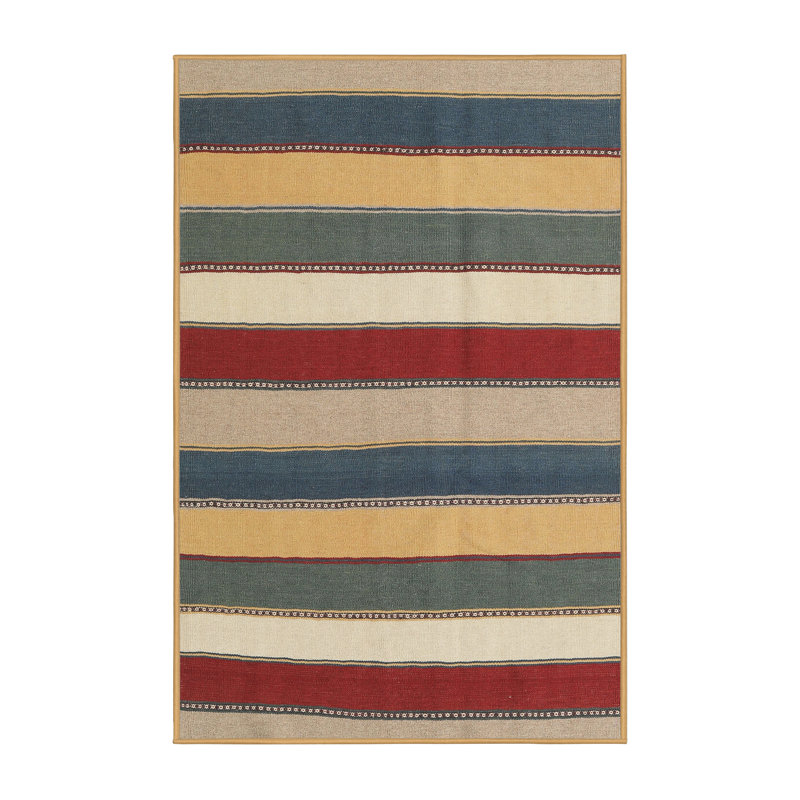 Striped Indoor Rug, Rectangle 5' x 7'