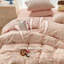 Ensemble de housse de couette en microfibre à motif de cerisier rose-130976275