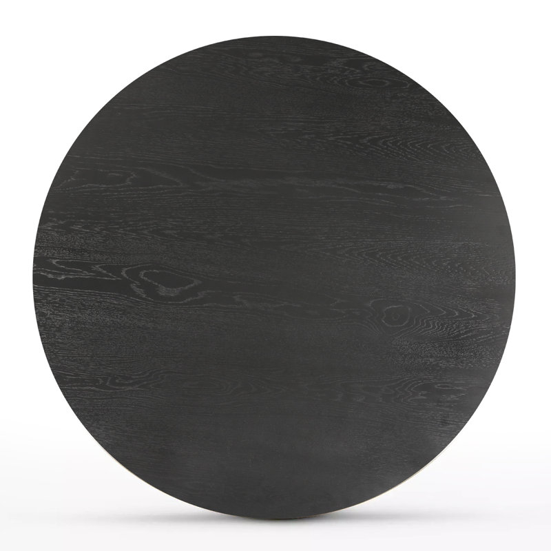 Dysis 52" Solid Oak Round Dining Table | Modern Style