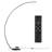 Floor Lamp With Remote Control, 67" Tall LED Modern Standing Lamp, Adjustable Color Temperatures & Stepless Dimming, Arched Design For Living Room, Bedroom, Office