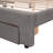 Teddy Fleece  Upholstered Platform Bed with Drawer