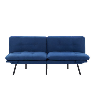 Canapé-lit futon convertible avec pieds en métal