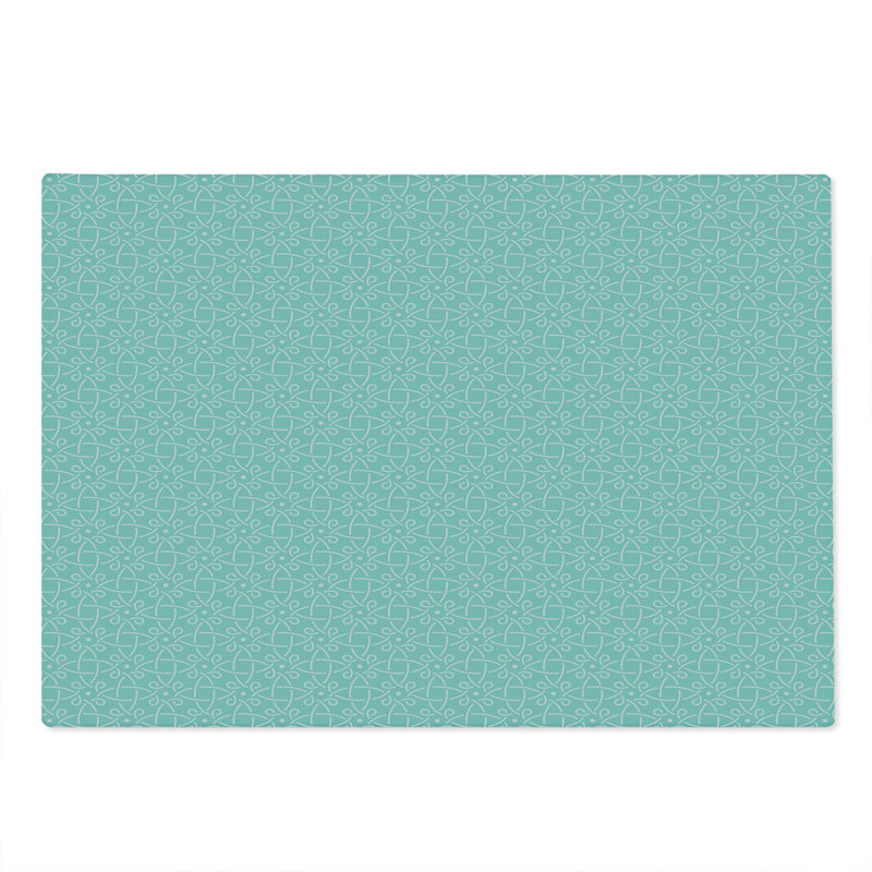 Planche à découper rétro Ambesonne grande taille à motifs aquatiques celtiques bleu blanc