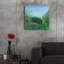«Charlottes Lupin Field» par Sue Schlabach, art mural en verre acrylique, 24 po x 24 po-722209804