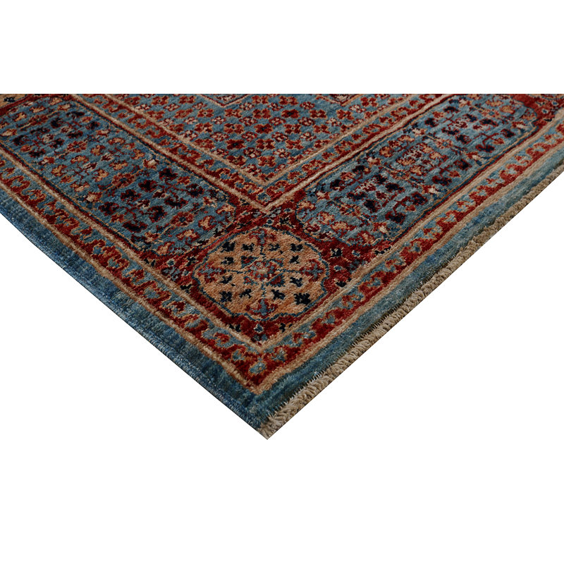 Hand-Knotted High-Quality Light Blue Area Rug